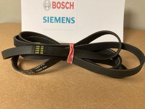Bosch / Siemens kuivausrummun vetohihna (pituus/hihna malli 1995H7). Malli esim.: WTH83072CH